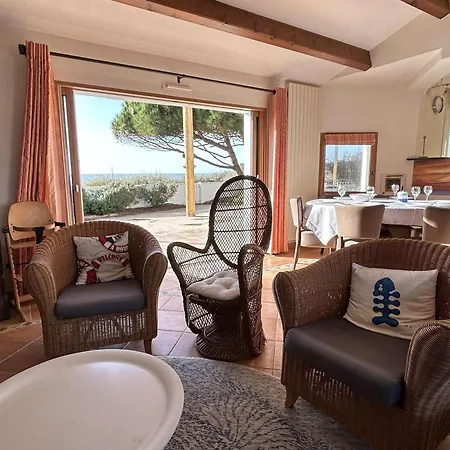 Maison Confortable Face A La Mer, 7 Couchages, Terrasse, Jardin, Wifi, Parking, Animaux Acceptes - Fr-1-224b-211 *