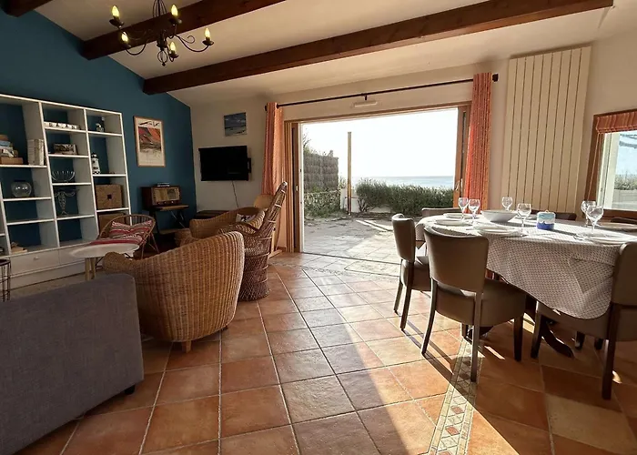 Maison Confortable Face à La Mer, 7 Couchages, Terrasse, Jardin, Wifi, Parking, Animaux Acceptés - Fr-1-224b-211 La Guérinière